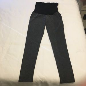 Isabella Oliver gray leggings pants size 1 thick